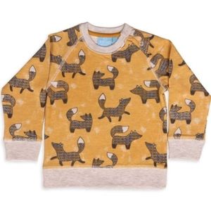 Bear Camp Baby Boy Fox Print Sweatshirt 12-18 Mo Cotton EUC TWINS
